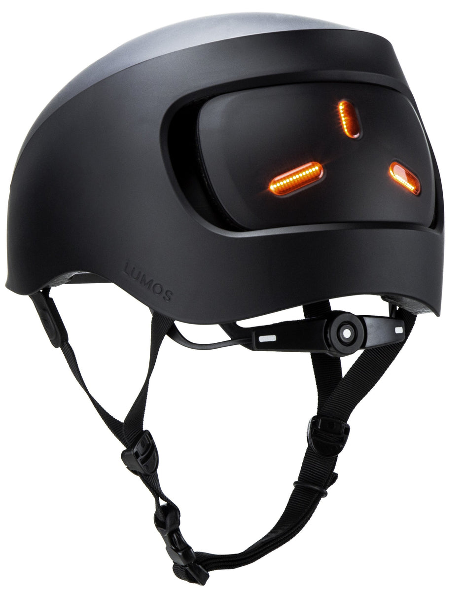 Lumos Street helmet Charcoal Black Electric Travels