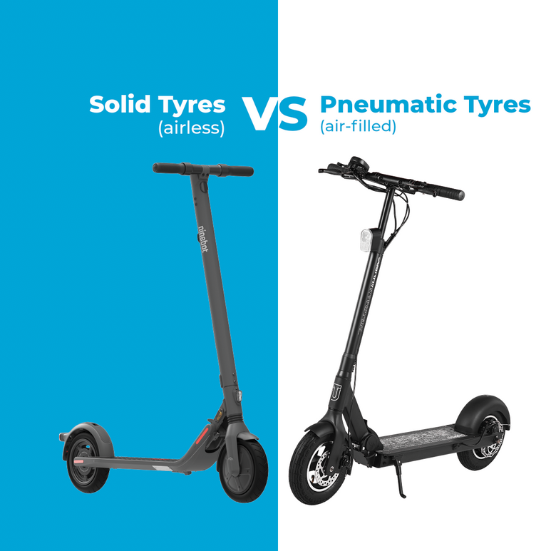 Solid vs Pneumatic Tyres - Which is Best for your Electric Scooter?