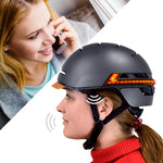 The Livall BH51M urban cycle helmet has two built-in Bluetooth stereo speakers and windproof hands-free microphone enable you to listen to music on the go, answer phone calls remotely, and hear GPS sat nav directions while still being aware of your surroundings. Available to purchase at Electric Travels.