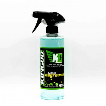 Kingud Citrus degreaser, 500ml bottle. Great for cleaning bikes, scooters or electric transporters such as e-bikes and e-scooters. A little goes a long way and lasts a long time, leaving your ride like brand new. Shop now from Electric Travels, a UK online retailer of the world's best electric scooters, bikes, clothing and accessories: https://electrictravels.co.uk/
