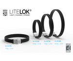 Litelok Twin Silver Flexi-O Matt Silver Lock |  52cm